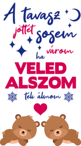 Veled alszom téli álmom (kék)